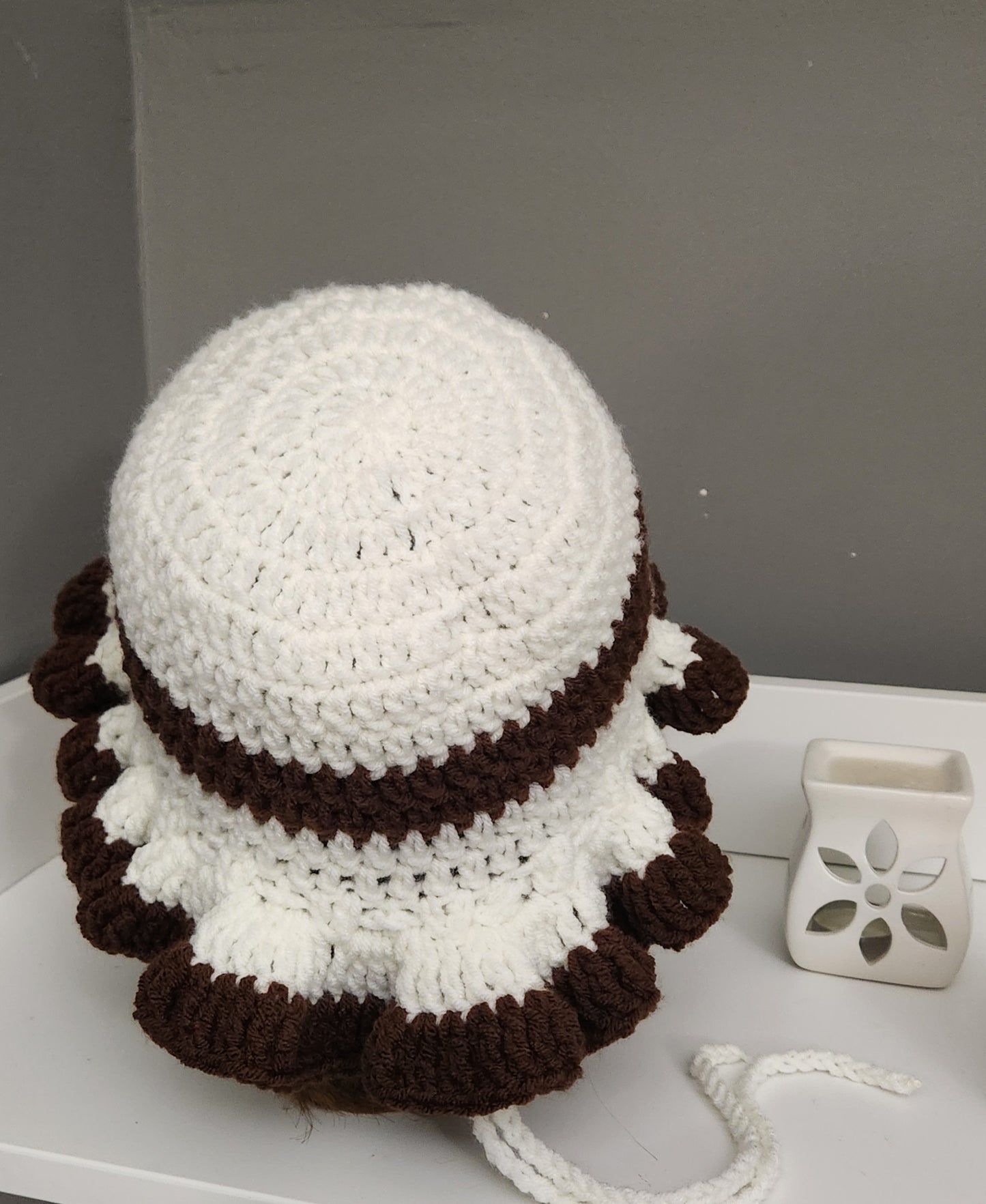 Crochet Ruffle Hat