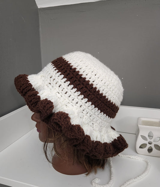 Crochet Ruffle Hat