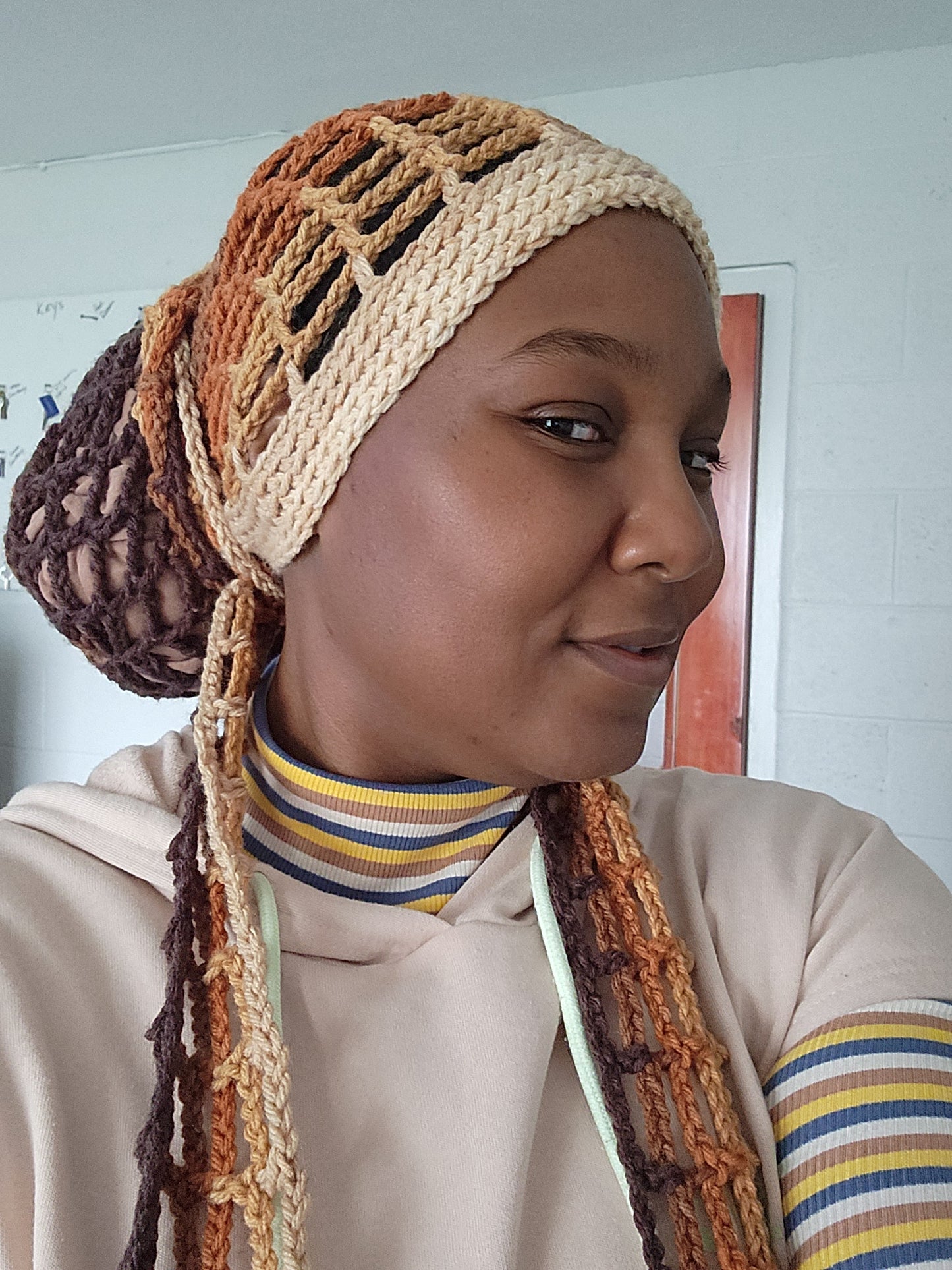 Slouchy Beanie Wrap Scarf