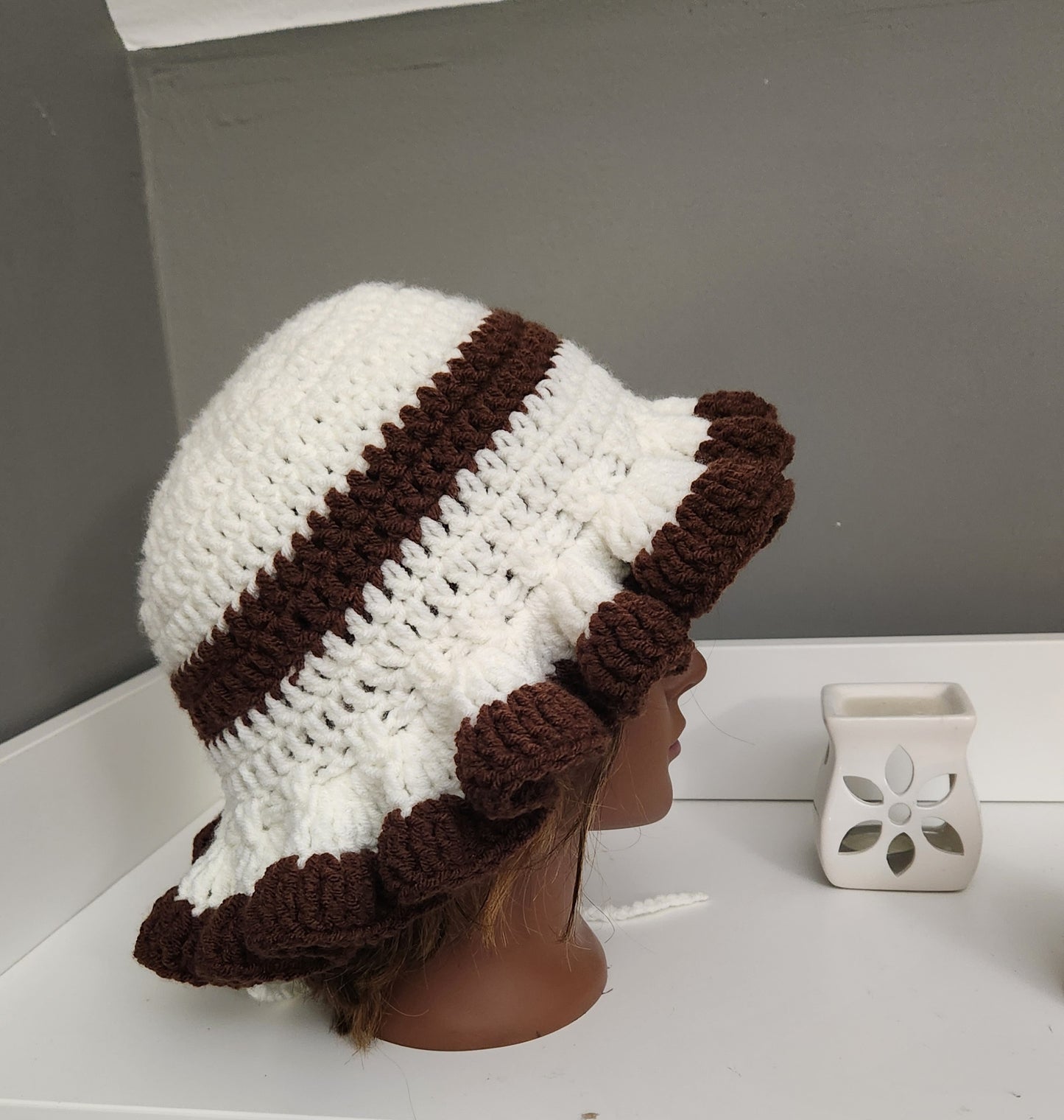 Crochet Ruffle Hat